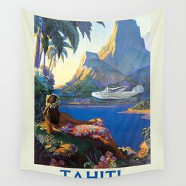 Vintage poster - Tahiti Wall Tapestry