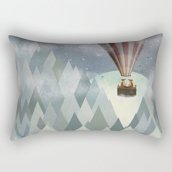 mr and mrs fox great adventure Rectangular Pillow