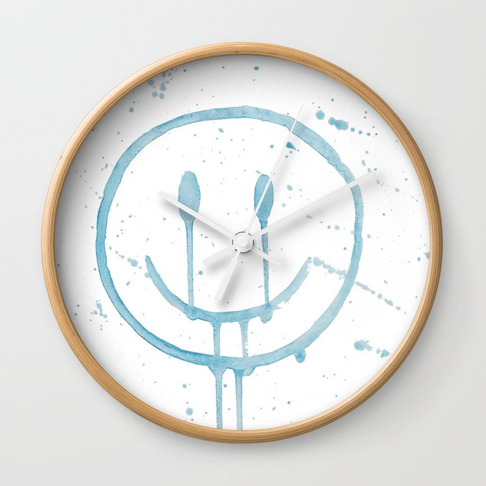 fake happy Wall Clock