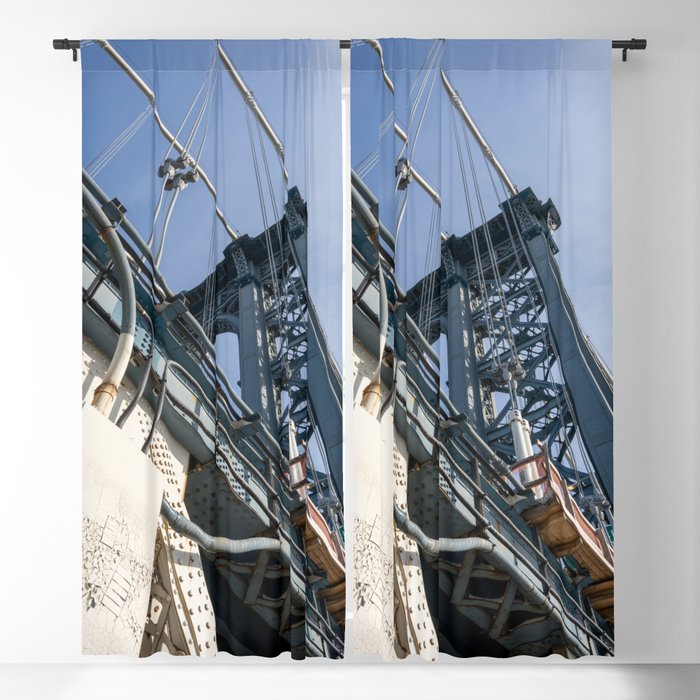 Manhattan Bridge From Below | Architecture Photography Blackout Curtain