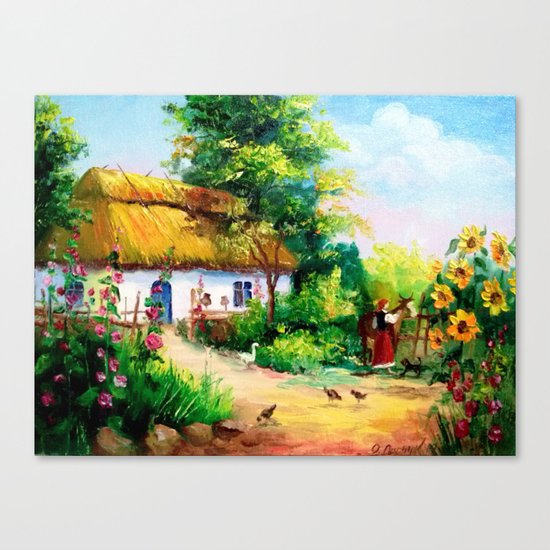 Village house Canvas Print