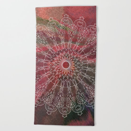 Autumn Mandala Beach Towel