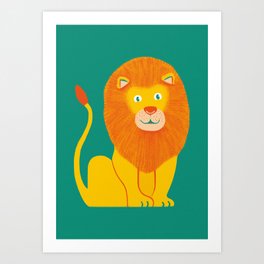 Lion kid's room Art Print