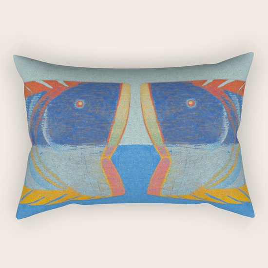 Tête de Poisson Rectangular Pillow