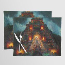 Ancient Mayan Temple Placemat