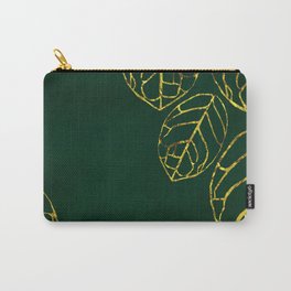 Gold Leaves Carry-All Pouch