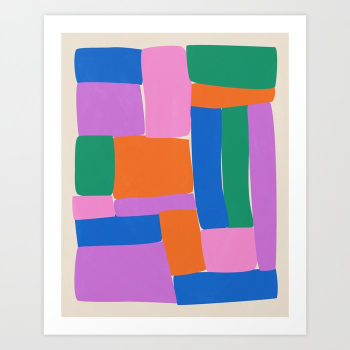 Color Blocks 5 Art Print