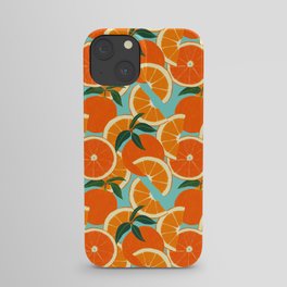 Orange Harvest - Blue iPhone Case