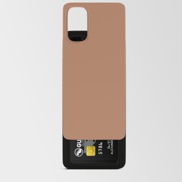 Mid-tone Warm Brown Orange Solid Color Pairs PPG Honey Graham PPG1069-5 - All One Single Shade Hue Android Card Case