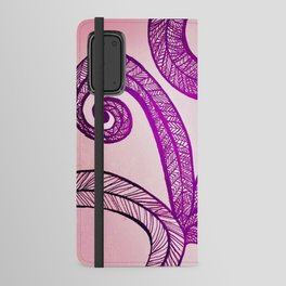 Pink feathers Android Wallet Case