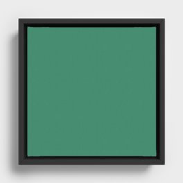 Garden Green  Framed Canvas