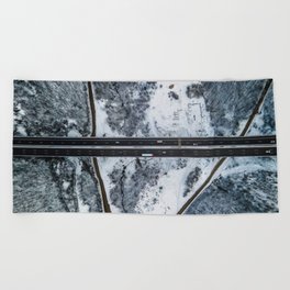 Highway from above Beach Towel