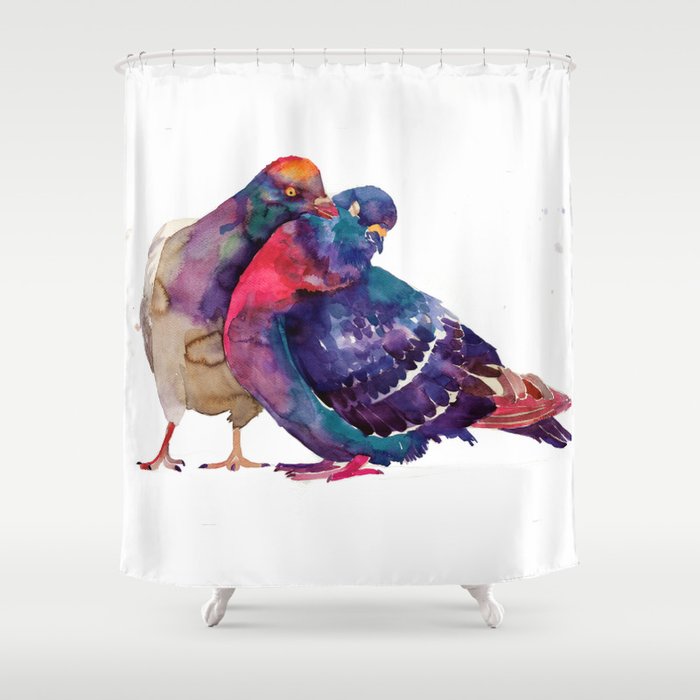 Pigeons Shower Curtain