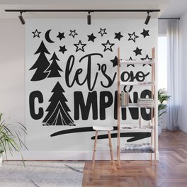 Let's Go Camping Wall Mural