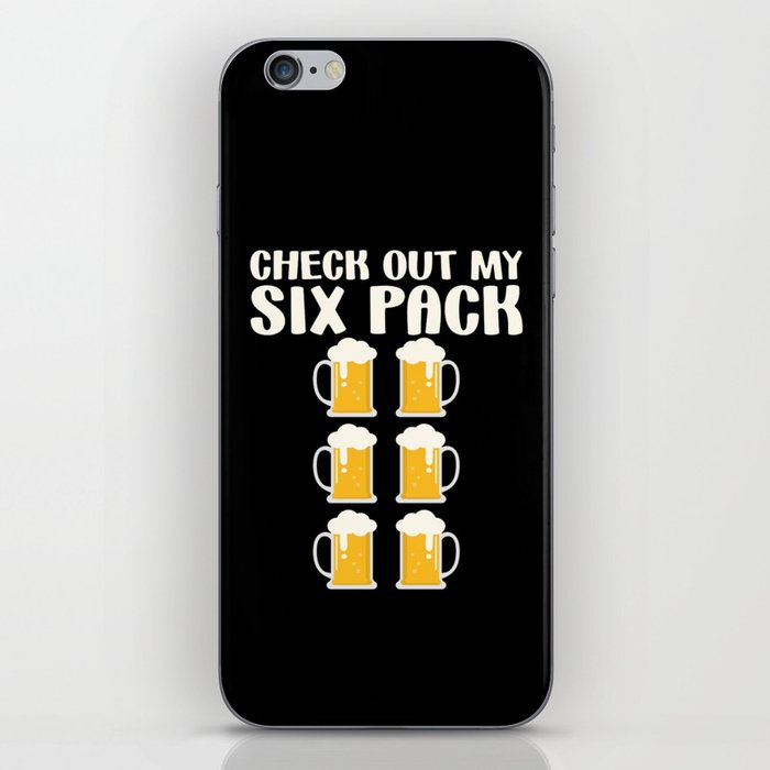 Check Out My Six Pack Beer Funny iPhone Skin