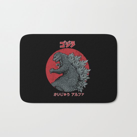 Gojira Kaiju Alpha Bath Mat