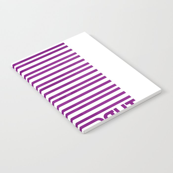 Type Stripes (Purple) Notebook