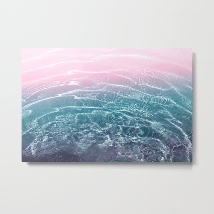 Pink Blue Ocean Dream #1 #water #decor #art #society6 Metal Print