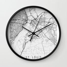 Saint Louis Missouri city map Wall Clock