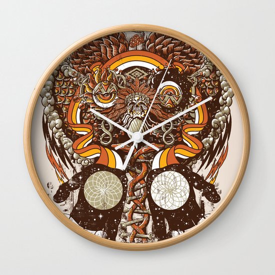 Dreams of a Feather Wall Clock