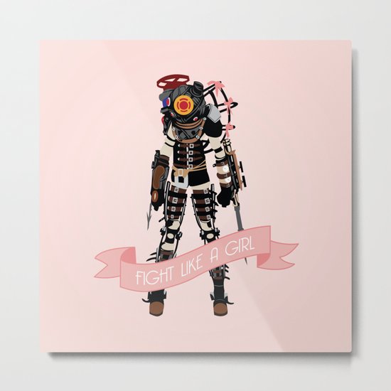 Fight Like a Girl: Big Sister Metal Print