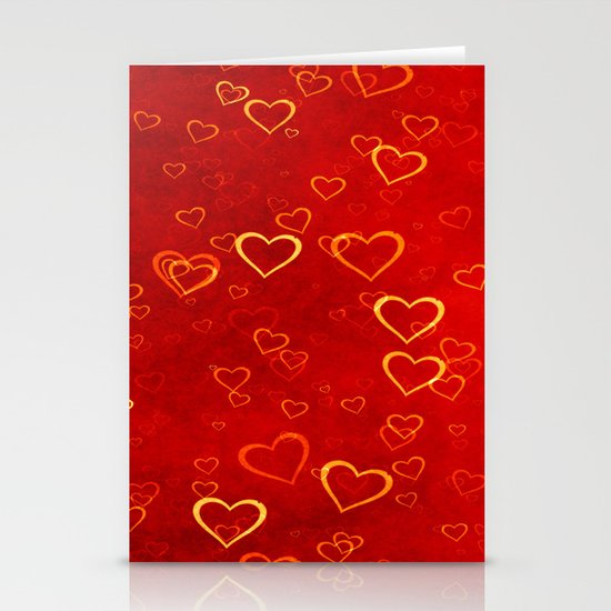 Hearts Stationery Cards