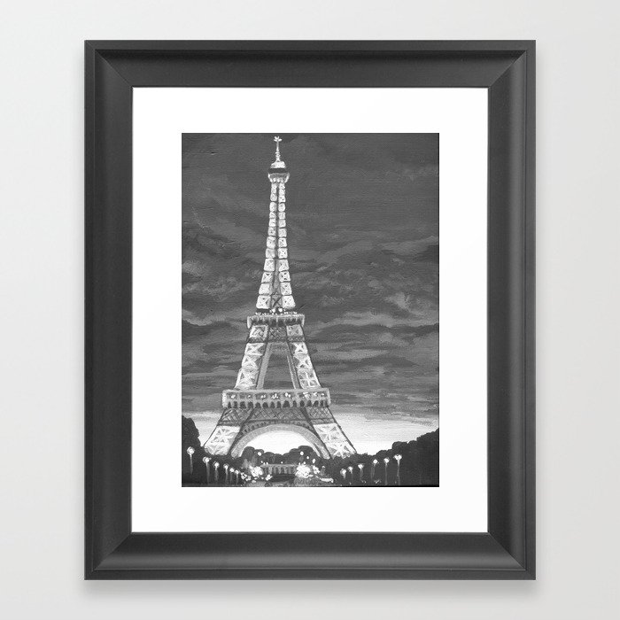 Paris At Night Framed Art Print
