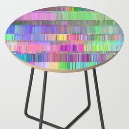 pastel glitch witch Side Table