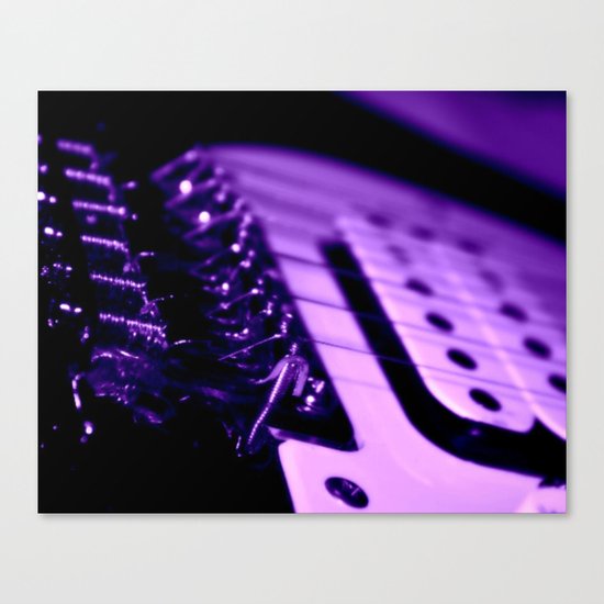 Guitar in Purple fine art photography Canvas Print