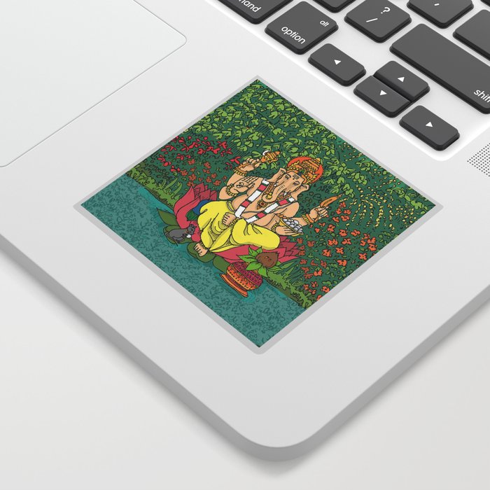 Ganesha - By the River Sticker