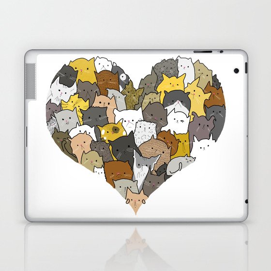 I Love Cats Laptop & iPad Skin