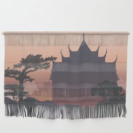 Wat Benjamabhopit Silhouette Wall Hanging