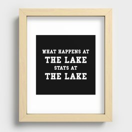 Happens At Lake Recessed Framed Print