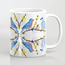 eastern bluebird watercolor painting Coffee Mug