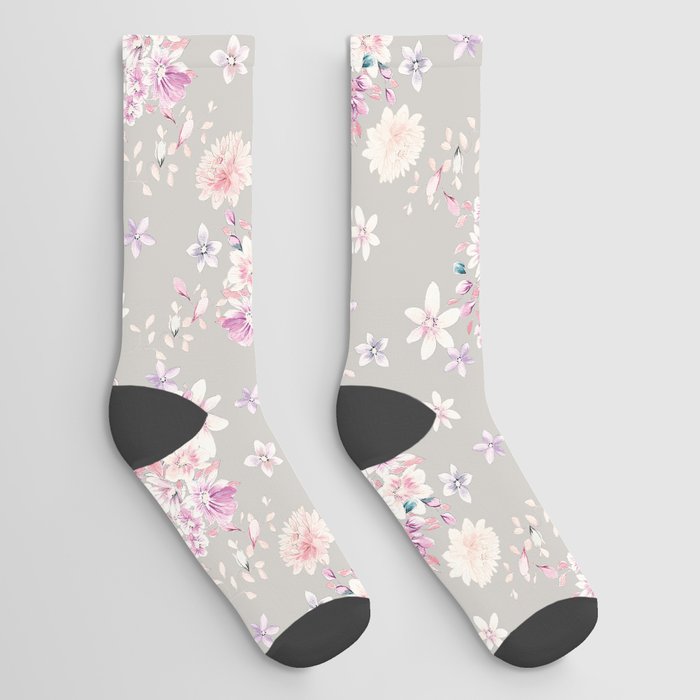 Flowers as from the old days - series 2 F Socks