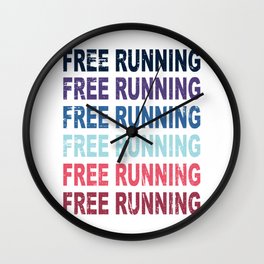 Free Running Parkour Sports Gift Wall Clock