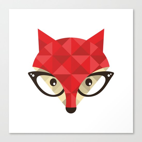 Smart Fox Canvas Print