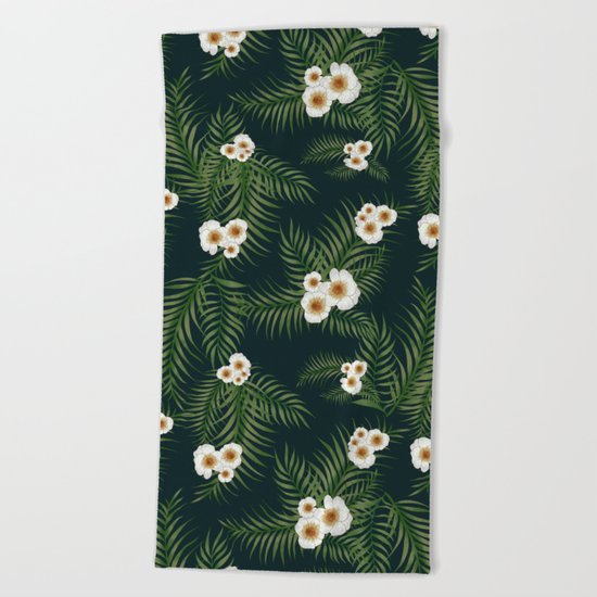 Gloomy Jungle Pattern #society6 #decor #buyart Beach Towel
