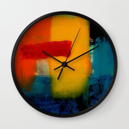 Mid Century Abstract Art Wall Clock