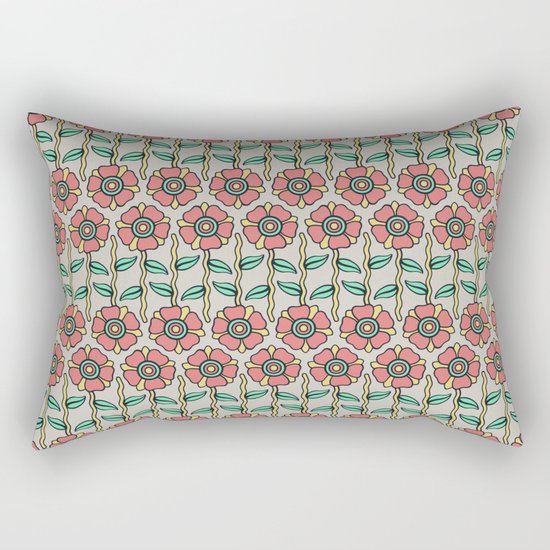 W/LDFLOWER Rectangular Pillow