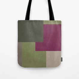Atrorubens nature-inspired geometric color fields abstract Tote Bag