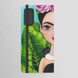 Frida and Her Black Cats Android Wallet Case