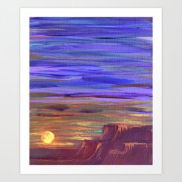 Magical Southwest Night Sky Art Print