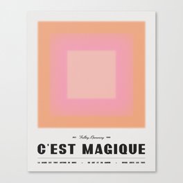 C'est Magique - Pink Canvas Print