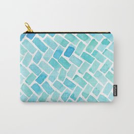 pavement Carry-All Pouch | Ocean, Summer, Monocrome, Pattern, Repeat, Kids, Watercolor, Ink, Geometric, Sea 