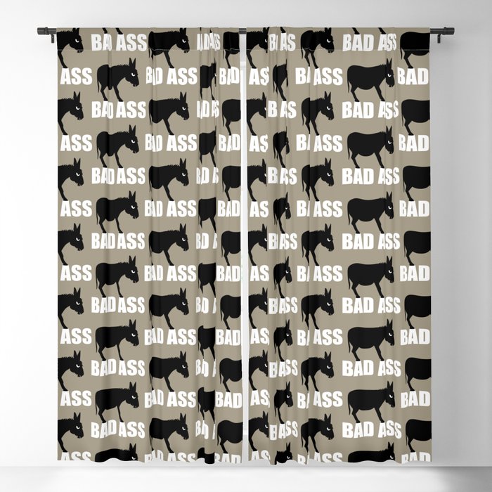 Angry Animals: Bad Ass Donkey Blackout Curtain
