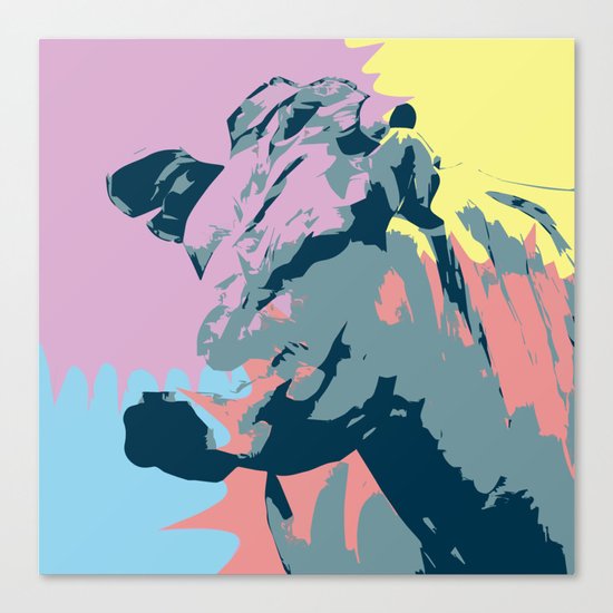 Happy Animal Canvas Print