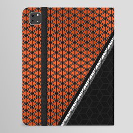 Cut-in Triangles - Orange iPad Folio Case