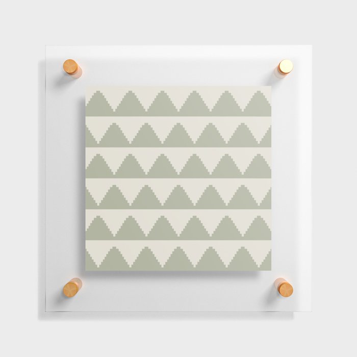 Geometric Pyramid Pattern XXXII Floating Acrylic Print