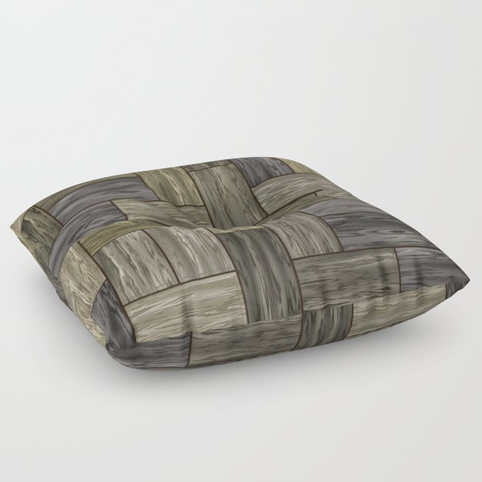 Parquet Wood Paneling - Pattern 6 Floor Pillow
